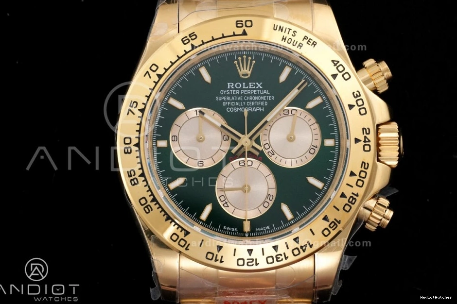SmoothTexture V6 YG 2025 Dial Green Daytona 1:1 126508 Edition Best YG Bracelet QF QF4131 Weight) on (Gain 493 0523